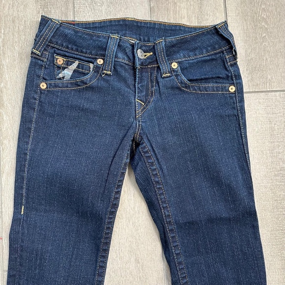 (New) True Religion World Tour Jeans Women's Dark Wash Skinny Denim Size 29 NWOT - Picture 13 of 16